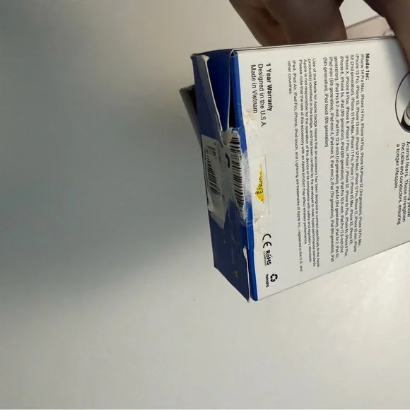 Zagg iPhone Xs/X Glass Privacy Screen Protector & 10ft Braided Charge Cable Lot - Picture 12 of 13